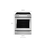 KITCHENAID 30" 5-Element Electric Slide-In Convection Range - Stainless Steel (KSEG700ESS)