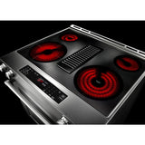 KITCHENAID  30-inch 4-element Electric Downdraft Slide-in Range - Stainless Steel (KSEG950ESS)