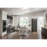 KitchenAid 30-Inch 5 Burner Gas Convection Slide-In Range with Baking Drawer - Stainless Steel (KSGB900ESS)