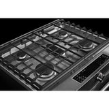 KITCHENAID  30-inch 5 Burner Gas Convection Slide-in Range With Baking Drawer - Stainless Steel (KSGB900ESS)