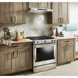 KitchenAid  30-Inch 5-Burner Gas Slide-In Convection Range - Stainless Steel (KSGG700ESS)