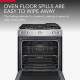 KitchenAid  30-Inch 5-Burner Gas Slide-In Convection Range - Stainless Steel (KSGG700ESS)