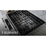KitchenAid  30-Inch 5-Burner Gas Slide-In Convection Range - Stainless Steel (KSGG700ESS)