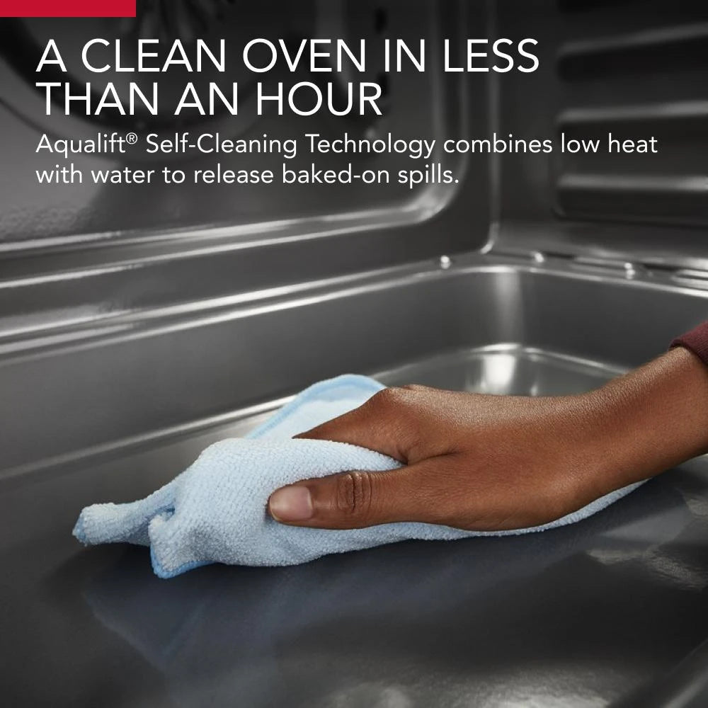 KitchenAid  30-Inch 5-Burner Gas Slide-In Convection Range - Stainless Steel (KSGG700ESS)