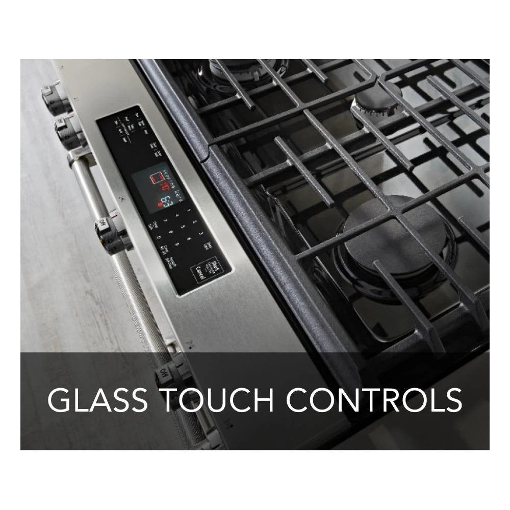 KitchenAid  30-Inch 5-Burner Gas Slide-In Convection Range - Stainless Steel (KSGG700ESS)