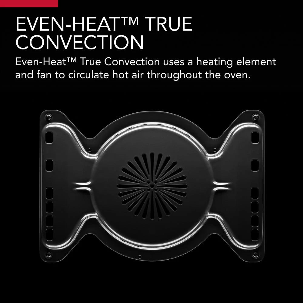 KitchenAid  30-Inch 5-Burner Gas Slide-In Convection Range - Stainless Steel (KSGG700ESS)