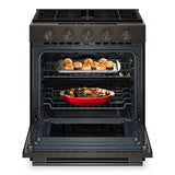 KITCHENAID  5.0 Cu. Ft. Smart Slide-in Gas Range With Convection Cooking Modes And 2-in-1 Burner - Black Ore (KSGS530SBE)
