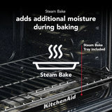 KITCHENAID  5.0 Cu. Ft. Smart Slide-in Gas Range With Convection Cooking Modes And 2-in-1 Burner - Black Ore (KSGS530SBE)
