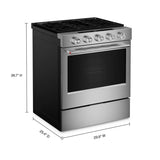 KITCHENAID  KITCHENAID RANGE GAS 30" SLIDE-IN CONV - PrintShield™ Stainless Finish (KSGS530SPS)