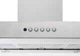 BERTAZZONI  36 T-Shape Wallmounted Hood, 1 motor 600 CFM - Carbonio (KT36CAT)