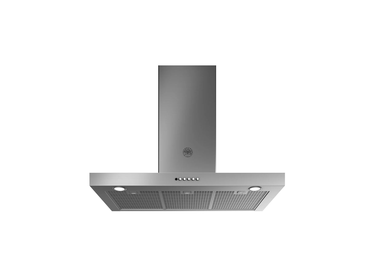 BERTAZZONI  36 T-Shape Wallmounted Hood, 1 motor 600 CFM - Stainless Steel (KT36XT)