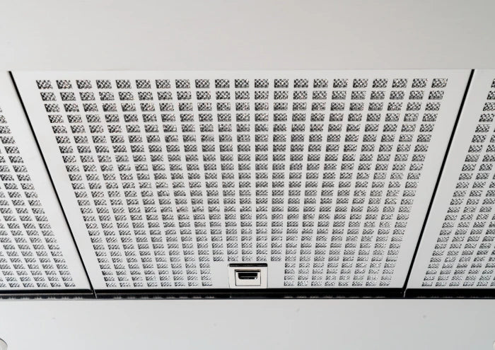 BERTAZZONI  48 T-Shape Wallmounted Hood, 1 motor 600 CFM - Carbonio (KT48CAT)