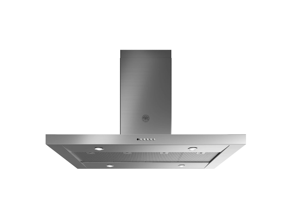 BERTAZZONI  48 T-Shape Island Hood, 1 motor 600 CFM - Stainless Steel (KTI48XT)
