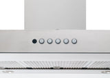 BERTAZZONI  48 T-Shape Island Hood, 1 motor 600 CFM - Stainless Steel (KTI48XT)