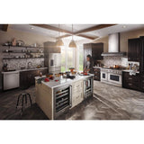 KitchenAid  24" Beverage Center with Glass Door and Metal-Front Racks - Stainless Steel (KUBR314KSS)
