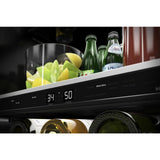 KitchenAid  24" Beverage Center with Glass Door and Metal-Front Racks - Stainless Steel (KUBR314KSS)