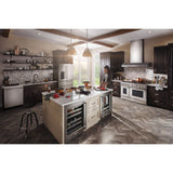 KitchenAid 24" Beverage Center with Glass Door and Metal-Front Racks - Stainless Steel (KUBR314KSS)