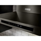 KitchenAid 36" Wall-Mount, 3-Speed Canopy Hood - Black Stainless Steel with PrintShield™ Finish (KVWB606HBS)