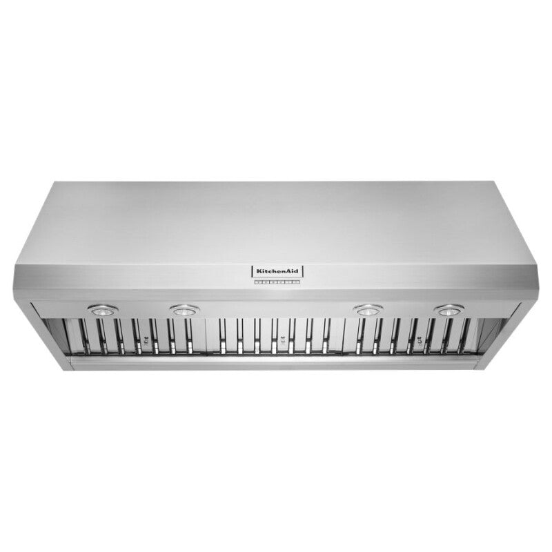 KitchenAid 48'' 585 or 1170 CFM Motor Class Commercial-Style Wall-Mount Canopy Range Hood - Stainless Steel (KVWC908KSS)