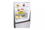 LG 15 cu. ft. Bottom Freezer Refrigerator - Platinum Silver (LBNC15231V)