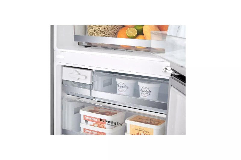 LG 15 cu. ft. Bottom Freezer Refrigerator - Platinum Silver (LBNC15231V)