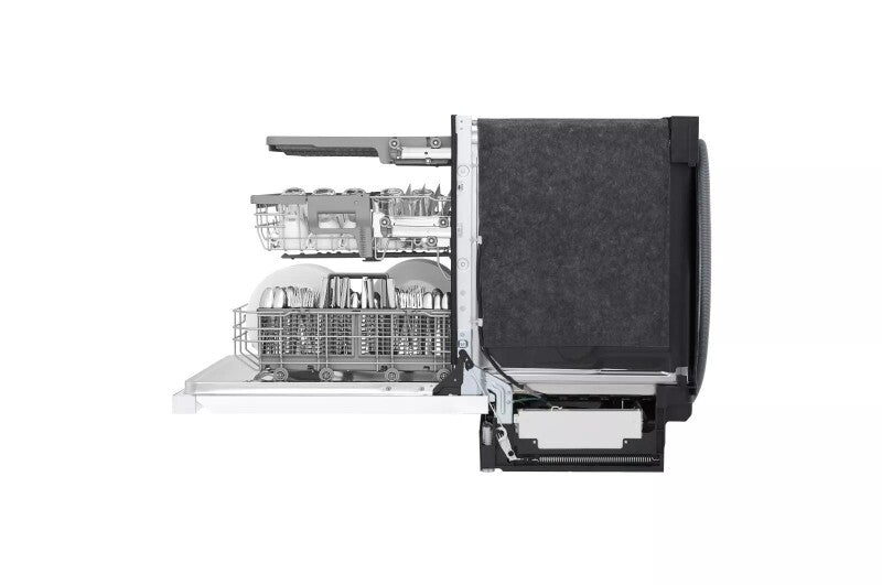 LG Front Control Dishwasher with QuadWash™ and 3rd Rack - White (LDFN4542W)