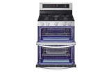 LG  6.9 Cu. Ft. Smart Gas Double Oven Freestanding Range With Probake Convection®, Air Fry & Air Sous Vide - Stainless Steel (LDGL6924S)