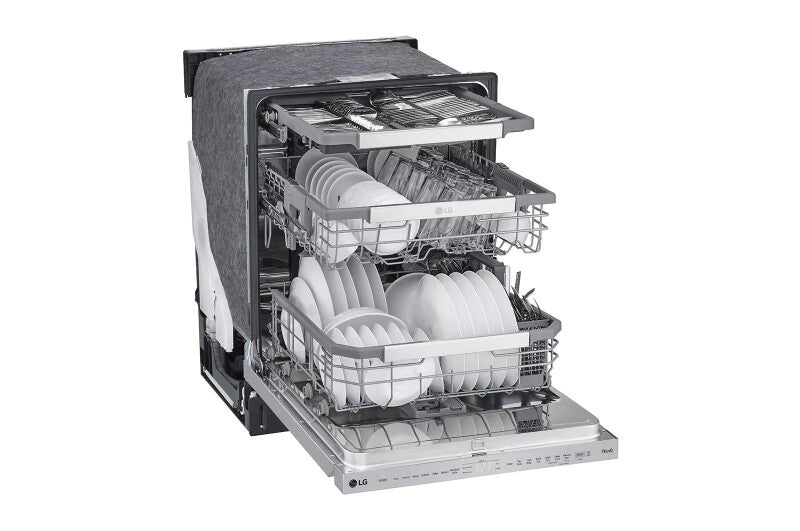 LG  24 Inch Smart Top Control Dishwasher With Quadwash® Pro, Truesteam® And Dynamic Dry® - Print Proof Stainless Steel (LDPS6762S)