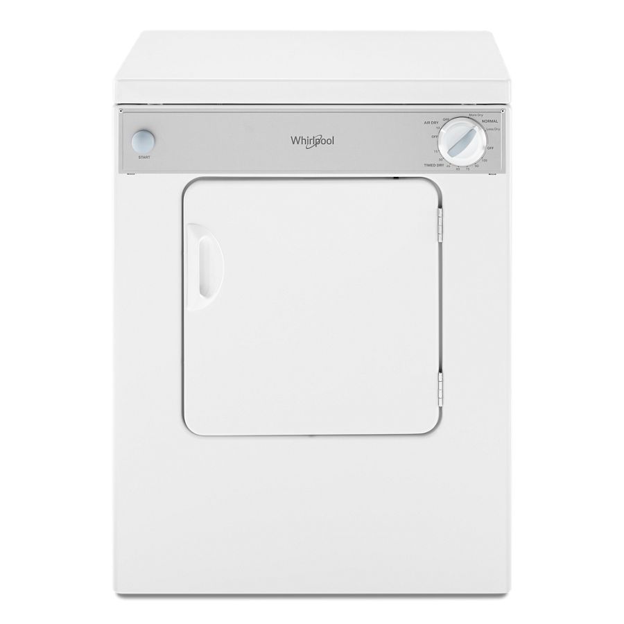 Whirlpool  3.4 cu. ft. Compact Front Load Dryer with Flexible Installation - White-on-White (LDR3822PQ)
