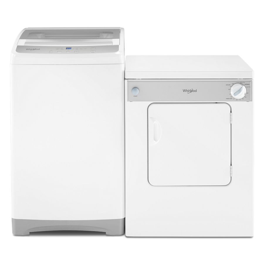 Whirlpool  3.4 cu. ft. Compact Front Load Dryer with Flexible Installation - White-on-White (LDR3822PQ)