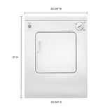 WHIRLPOOL  3.4 cu. ft. Compact Front Load Dryer with Flexible Installation - White-on-White (LDR3822PQ)