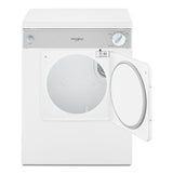 Whirlpool 3.4 cu. ft. Compact Front Load Dryer with Flexible Installation - White-on-White (LDR3822PQ)