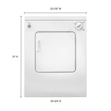 Whirlpool 3.4 cu. ft. Compact Front Load Dryer with Flexible Installation - White-on-White (LDR3822PQ)