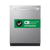 LG  Top-Control Dishwasher with 1-Hour Wash & Dry, QuadWash® Pro, and Dynamic Heat Dry™ - Print Proof Stainless Steel (LDTH5554S)