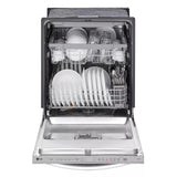 LG  Top-Control Dishwasher with 1-Hour Wash & Dry, QuadWash® Pro, and Dynamic Heat Dry™ - Print Proof Stainless Steel (LDTH5554S)