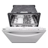 LG  Top-Control Dishwasher with 1-Hour Wash & Dry, QuadWash® Pro, and Dynamic Heat Dry™ - Print Proof Stainless Steel (LDTH5554S)
