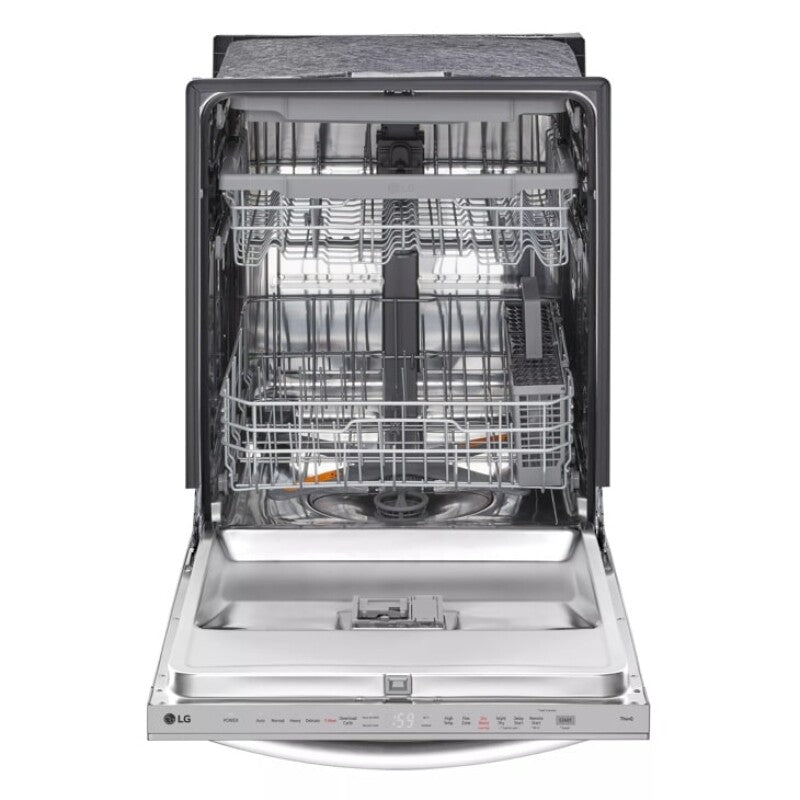 LG  Top-Control Dishwasher with 1-Hour Wash & Dry, QuadWash® Pro, and Dynamic Heat Dry™ - Print Proof Stainless Steel (LDTH5554S)