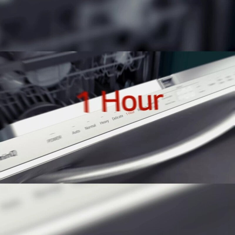 LG  Top-Control Dishwasher with 1-Hour Wash & Dry, QuadWash® Pro, and Dynamic Heat Dry™ - Print Proof Stainless Steel (LDTH5554S)