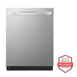 LG  Top-Control Dishwasher with 1-Hour Wash & Dry, QuadWash® Pro, and Dynamic Heat Dry™ - Print Proof Stainless Steel (LDTH5554S)