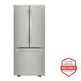 LG  22 Cu. Ft. 30 Inch Wide French Door Refrigerator - Stainless Steel - Stainless Steel (LFCS22520S)