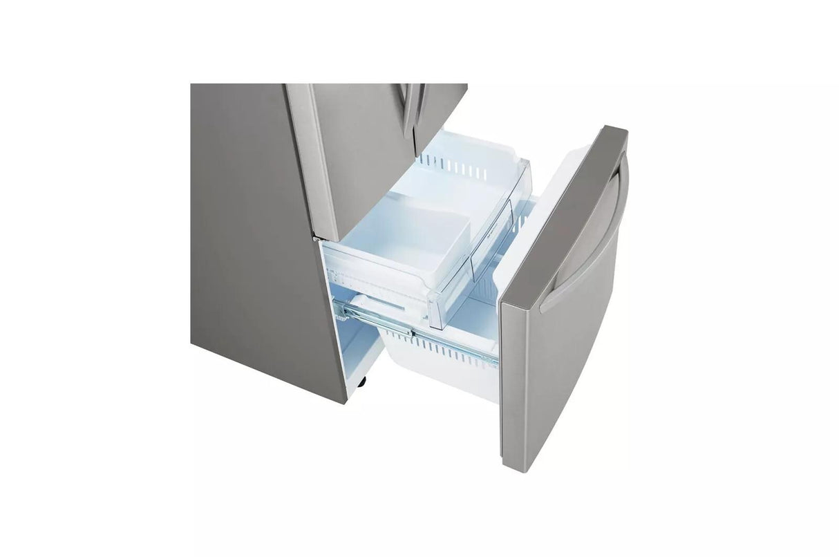 LG 22 cu. ft. French Door Refrigerator - Stainless Steel (LFCS22520S)