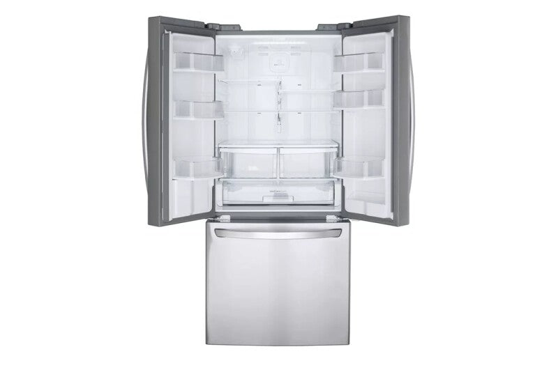 LG  22 cu.ft. Capacity 3-Door French Door Refrigerator LFDS22520S - Stainless Steel (LFDS22520S)