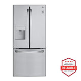 LG 22 cu.ft. Capacity 3-Door French Door Refrigerator LFDS22520S - Stainless Steel (LFDS22520S)