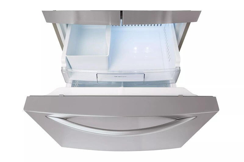 LG 22 cu.ft. Capacity 3-Door French Door Refrigerator LFDS22520S - Stainless Steel (LFDS22520S)