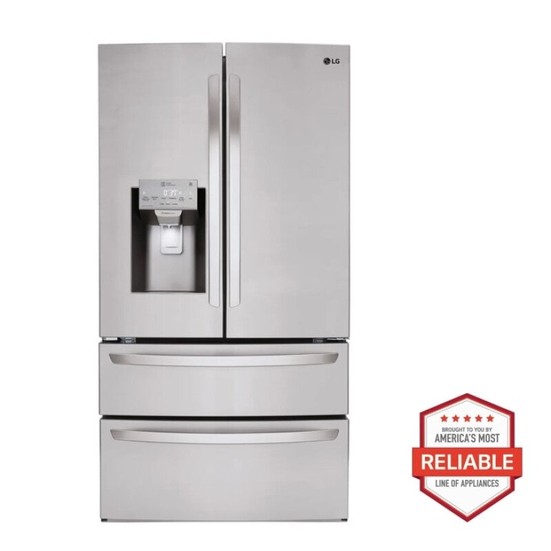 LG 28 cu.ft. Smart wi-fi Enabled French Door Refrigerator - Stainless Steel (LMXS28626S)