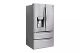 LG  28 Cu. Ft. 4-door French Door, Standard Depth, Ice & Water, Double Freezer, Stainless Steel - Stainless Steel (LMXS28626S)