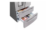 LG  28 Cu. Ft. 4-door French Door, Standard Depth, Ice & Water, Double Freezer, Stainless Steel - Stainless Steel (LMXS28626S)