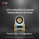 LG  28 Cu. Ft. 4-door French Door, Standard Depth, Ice & Water, Double Freezer, Stainless Steel - Stainless Steel (LMXS28626S)