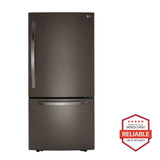 LG 26 cu. ft. Bottom Freezer Refrigerator - Black Stainless Steel (LRDCS2603D)
