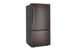 LG 26 cu. ft. Bottom Freezer Refrigerator - Black Stainless Steel (LRDCS2603D)